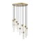 Z-Lite Beau Chandelier, 11-Light, 24 In.W x 12.75 In.H, Rubbed Brass/Clear 740P-11R-RB - alternate 6